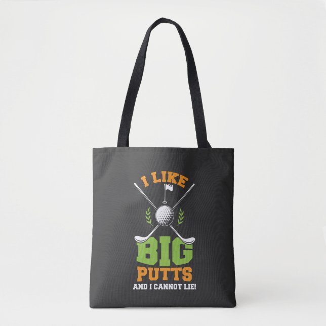 Bolsa Tote Golfe - Eu Gosto de Tacos Longos (Frente)