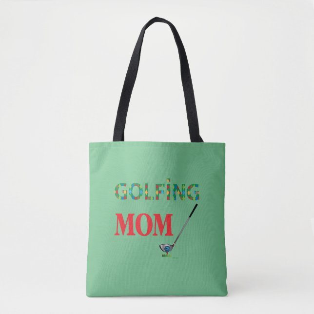 Bolsa Tote GOLFE - MÃE DE OURO, Verde, Legal (Frente)