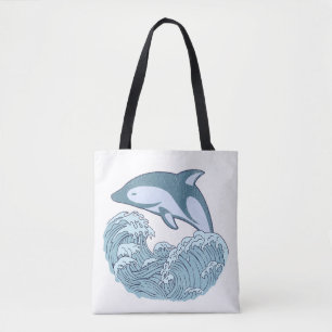 Bolsa Tote Golfinho azul-bonito