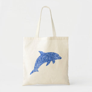 Bolsa Tote Golfinho brilhante azul