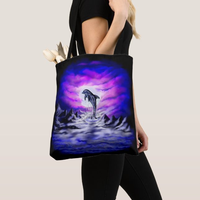 Bolsa Tote Golfinho de Lua (Close Up)