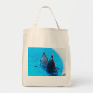 Bolsa Tote golfinho-nariz-de-garrafa peixe marinho oceano deb