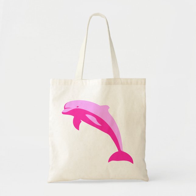 Bolsa Tote Golfinho Rosa (Frente)
