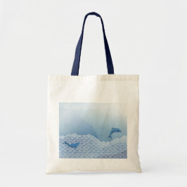 Bolsa Tote Golfinhos no oceano