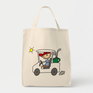Bolsa Tote Golfista em Carrinho de Golfe