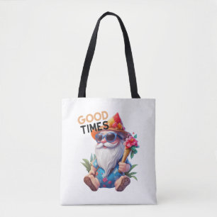 Bolsa Tote Good Times Beach Gnomo
