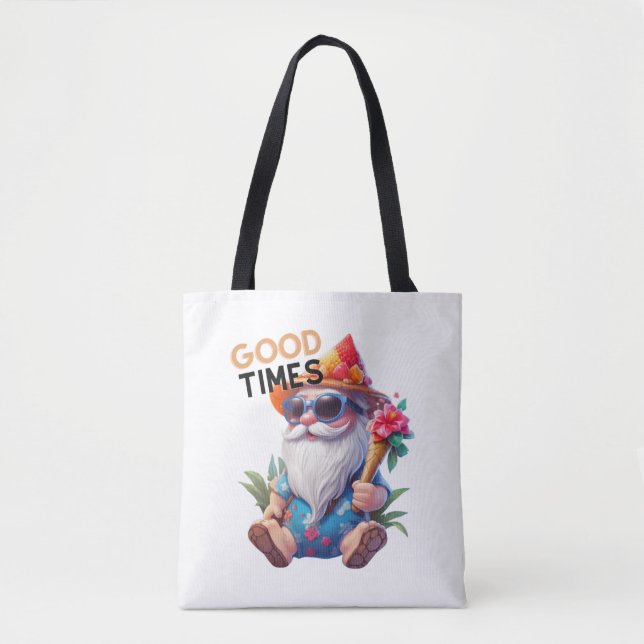 Bolsa Tote Good Times Beach Gnomo (Frente)