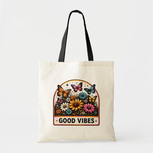 Bolsa Tote Good Vibes (Frente)
