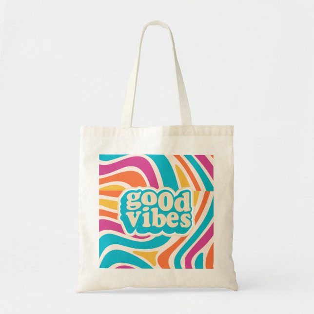 Bolsa Tote GOOD VIBES Tote Bag (Frente)