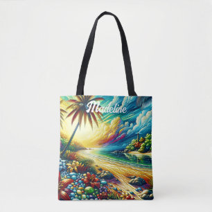 Bolsa Tote Gorgeous Ai Art   Beleza Costeira Personalizada
