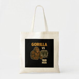 Bolsa Tote Gorila vs 100 homens batalha épica