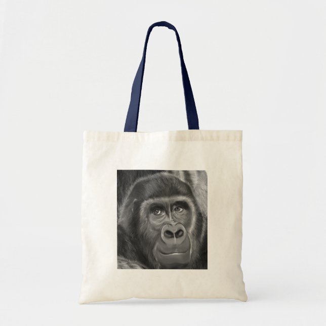Bolsa Tote Gorilla sucking fingers Tote bag2  指しゃぶりのゴリラトートバッグ (Frente)
