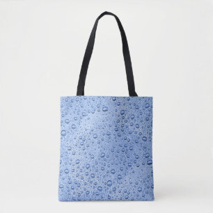 Bolsa Tote Gotas de água azul
