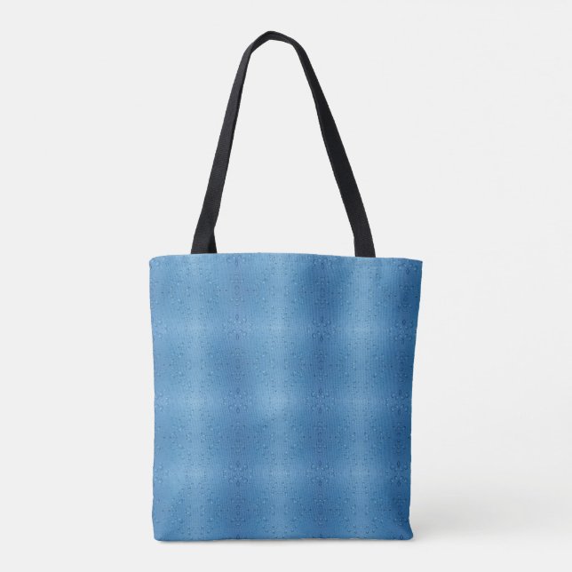 Bolsa Tote Gotas de água contra o céu azul (Verso)