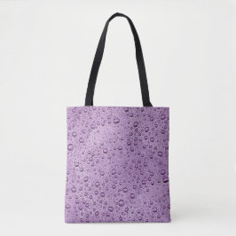 Bolsa Tote Gotas de água púrpura