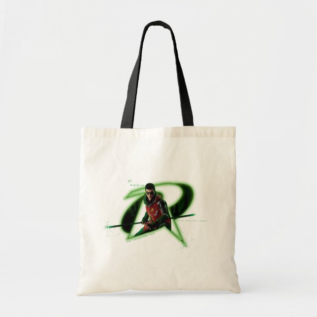 Bolsa Tote Gotham Knights Robin no logotipo (Frente)