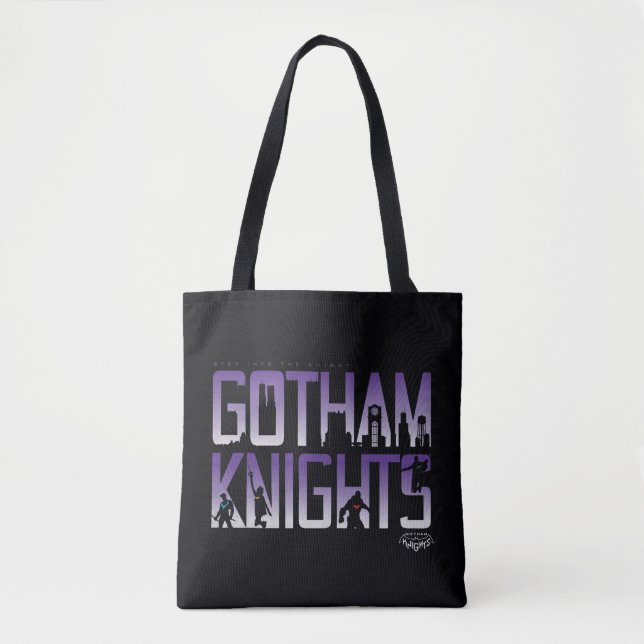 Bolsa Tote Gotham Knights Silhouettes no título (Frente)