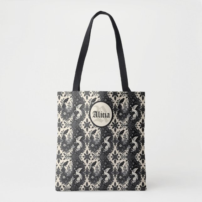 Bolsa Tote Gótica Yin Yang (Frente)