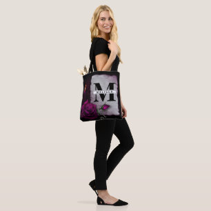 Bolsa Tote Gótico aumentaram, Candle, o pergaminho e o Locke