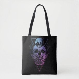 Bolsa Tote Gótico Moon Gótico Gótica Wicca Crescente Lunar Ma