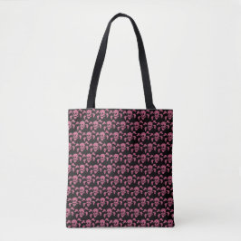 Bolsa Tote Gótico Rockabilly dos anos 90 Caveira e Ossos Cruz