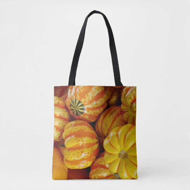 Bolsa Tote Gourd Pumpkins Cai no outono País Russo (Frente)