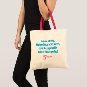 Bolsa Tote Grace Christian Cote Vermelho e Texto Tipografia A