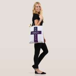 Bolsa Tote GRACE INCRÍVEL roxo com imagens cruzadas |
