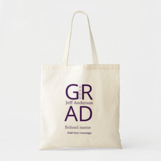 Bolsa Tote Grad typography modern graduation simple minimal c