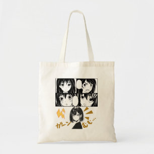 Bolsa Tote Grades anime emocionais. Sem BG