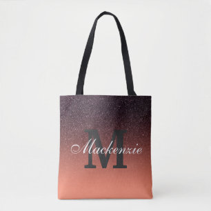 Bolsa Tote Gradient Glitter Pattern
