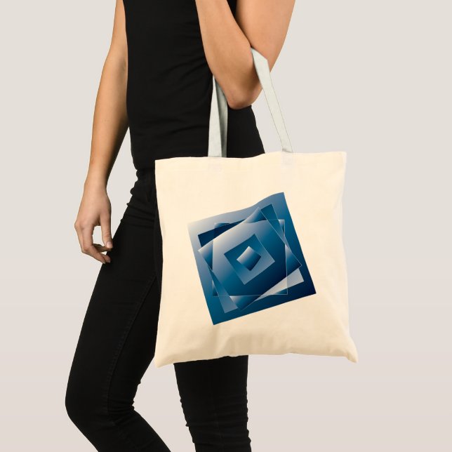 Bolsa Tote gradiente azul 1 (Frente (produto))