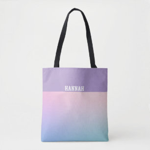 Bolsa Tote Gradiente Bonito Rosa Roxo