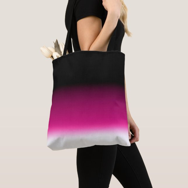 Bolsa Tote Gradiente branco rosa burgundy (Close Up)
