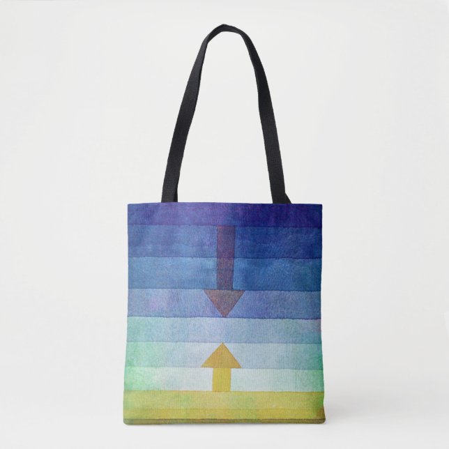 Bolsa Tote Gradiente com Seta, Paul Klee (Frente)
