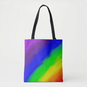 Bolsa Tote Gradiente de Cores do Arco-íris 