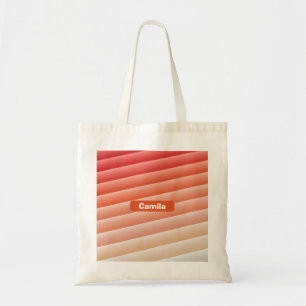 Bolsa Tote Gradiente de Pôr do Sol em Coral e Pêssego Persona