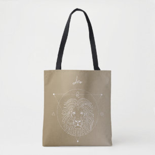 Bolsa Tote Gradiente de sigla de estrela do horóscopo Leo zod