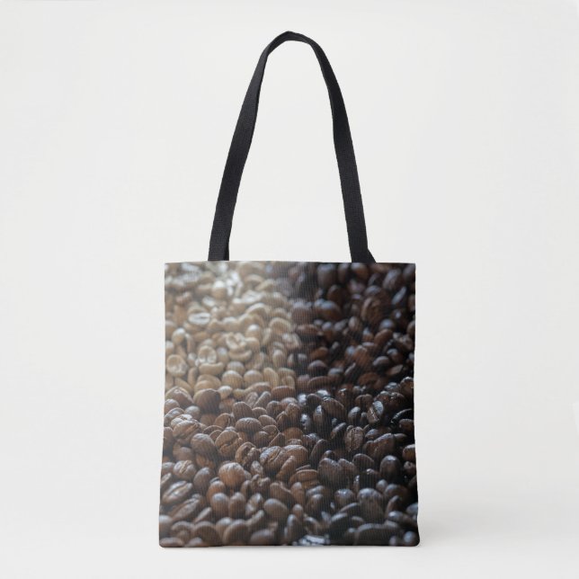 Bolsa Tote Gradiente do Aroma: Espectro de Feijões do Café (Frente)