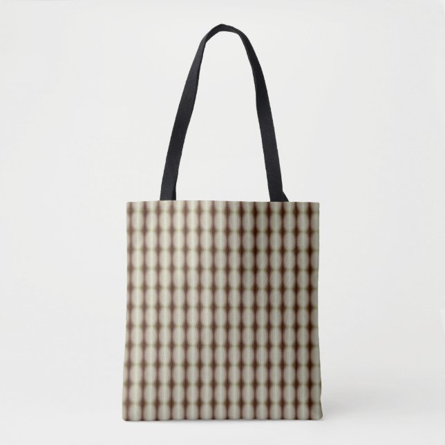 Bolsa Tote Gradiente Marrom e Bege Areia Abstrato Moderno (Frente)