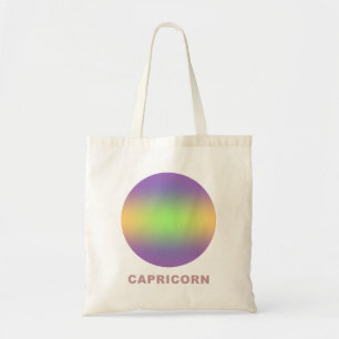 Bolsa Tote Gradiente Na moda de Sinal Zodiac Capricorn