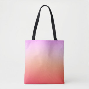 Bolsa Tote Gradiente Radioso de Pôr do Sol Pastel