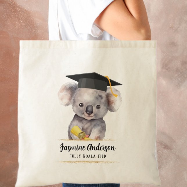 Bolsa Tote Graduação Bela Koala personalizada (Criador carregado)