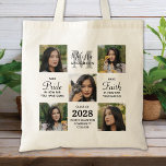 Bolsa Tote Graduação da Colagem de Fotos do Formando Moderno<br><div class="desc">Comemore seu formando com esta mochila moderna e elegante de graduação em colagem de fotos. Personalize com 5 de suas fotos favoritas de mais velho ou faculdade e personalize com um monograma inicial, nome, ano de graduação, segundo grau ou nome universitário. Citação inspiradora: "Tome Orgulho no quão longe você chegou,...</div>