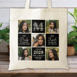 Bolsa Tote Graduação de Colagem de Fotos Moderna do formando<br><div class="desc">Comemore seu formando com esta mochila moderna e elegante de graduação em colagem de fotos. Personalize com 5 de suas fotos favoritas de mais velho ou faculdade e personalize com um monograma inicial, nome, ano de graduação, segundo grau ou nome universitário. Citação inspiradora: "Tome Orgulho no quão longe você chegou,...</div>