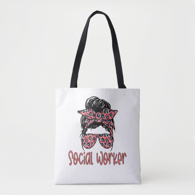 Bolsa Tote Graduação de Mestrados MSW para Trabalho Social (Frente)