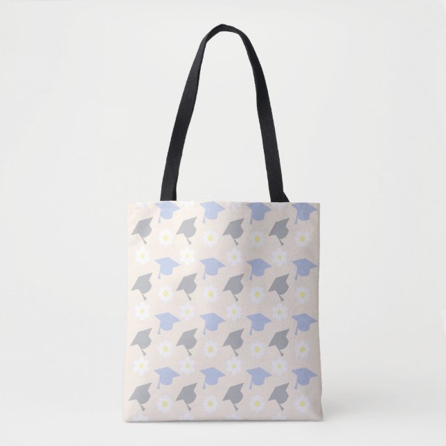 Bolsa Tote Graduação em Tom de Pêssego Retrô (Frente)