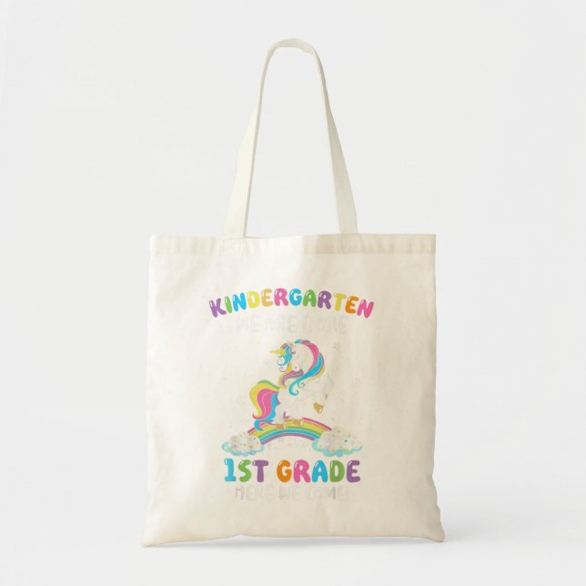 Bolsa Tote Graduação no jardim de infância Meninas de Unicórn (Frente)