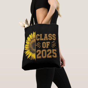 Bolsa Tote Graduado da Turma de 2025 Girassol Graduação