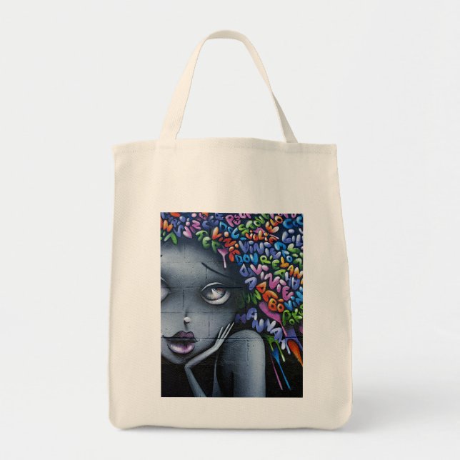 Bolsa Tote Graffiti de Fada Fofo (Frente)